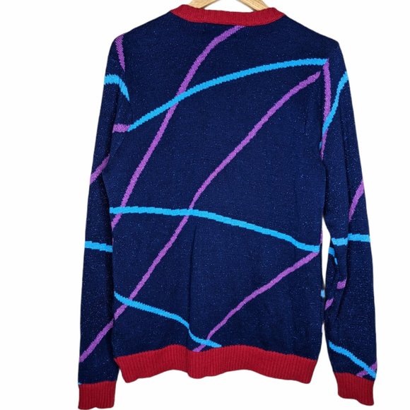 33 Degrees Christas Laser eyes cat knit jumper - Picture 2 of 6